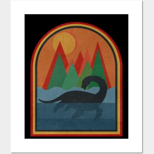 Retro Loch Ness Monster Posters and Art